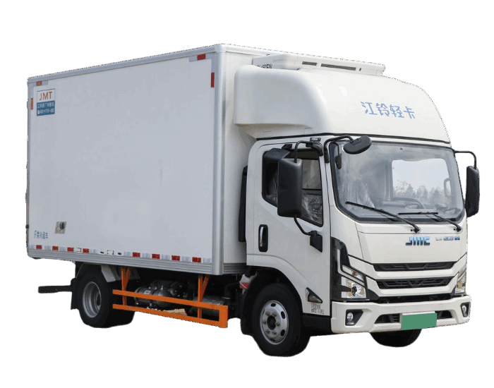 Jiangling Lexing E Road 4.1m شاحنة مبردة هجينة ذات نطاق ممتد
